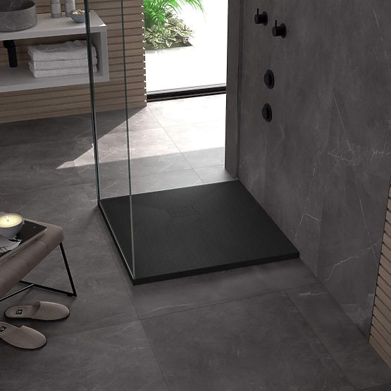 Shower Tray Magnum Black 90x90