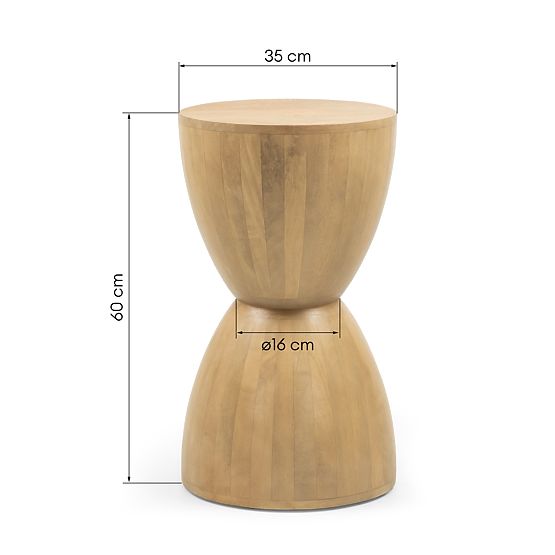 Side Table Lavia 35 cm, Mango Wood