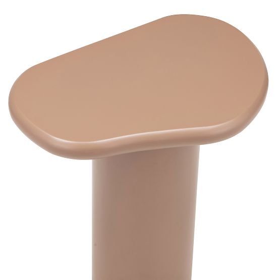 Side Table Monaco Cinnamon, Matte, Rounded Shapes