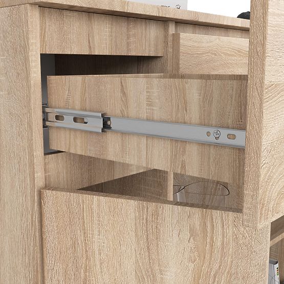 SIDEBOARD K100 2D 3DR 1S OAK SONOMA