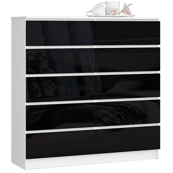 SIDEBOARD K120 10 DRAWERS CLP PK BLACK GLOSS
