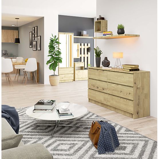 SIDEBOARD K140 6DR CLP ARTISAN OAK