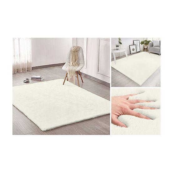 Silk carpet Rabbit New - Ivory