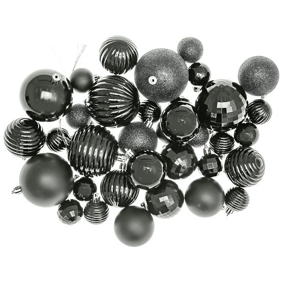 SILVER CHRISTMAS BALLS 36PCS 311433C