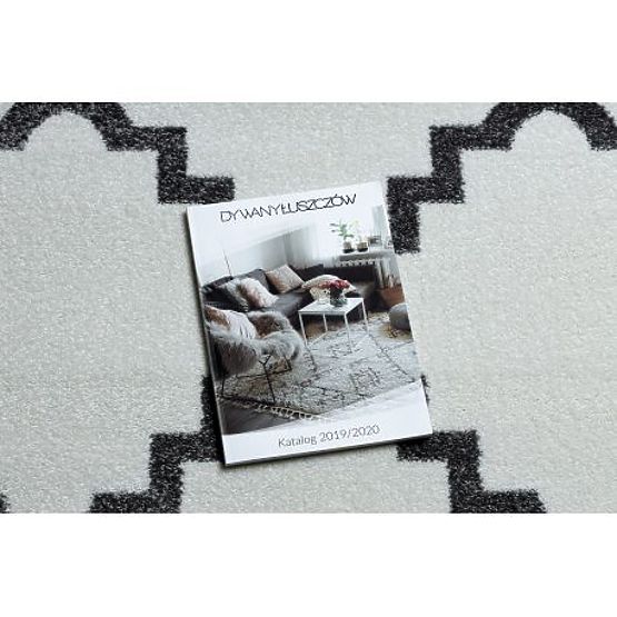 SKETCH Carpet - F343 Moroccan Clover, Grid, Cream-Grey