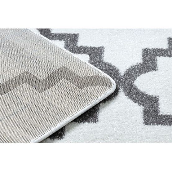 SKETCH Carpet - F343 Moroccan Clover, Grid, Cream-Grey
