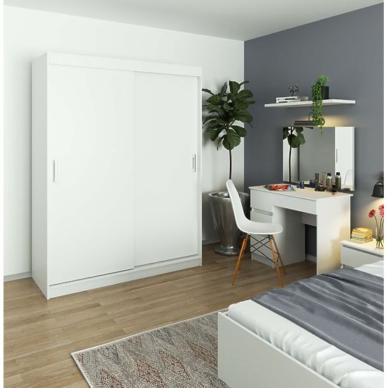 SLIDING WARDROBE 150 cm CLP MONO WHITE