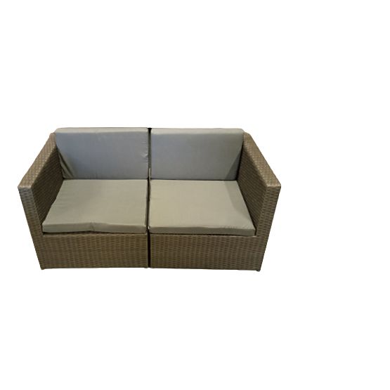 Small Terrace Set from Technorattan (Sofa + Table) TINTO Grey