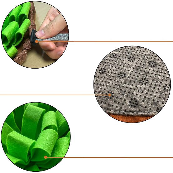 Sniffing Mat for Treats SNIFFER Foldable Green