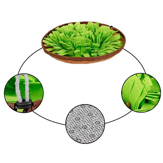 Sniffing Mat for Treats SNIFFER Foldable Green