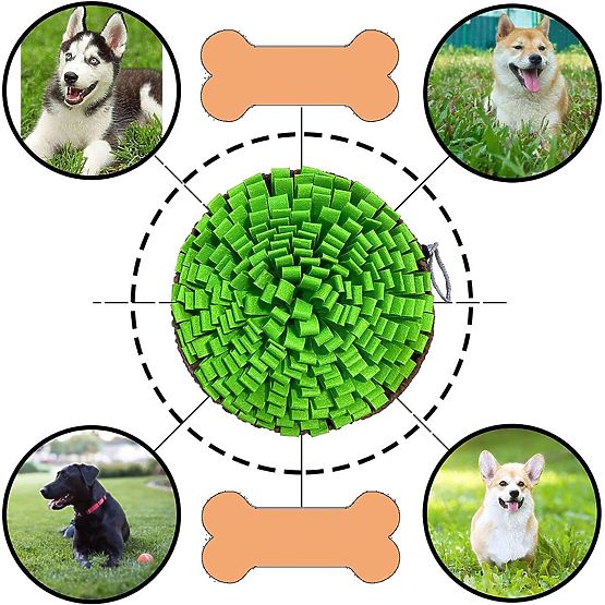 Sniffing Mat for Treats SNIFFER Foldable Green