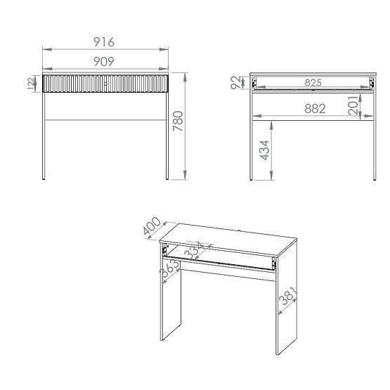 Sophie dressing table - beige