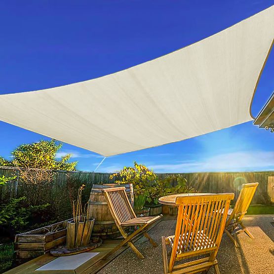 Square Sun Shade Sail 3x3m Waterproof Canopy ModernHome - Beige