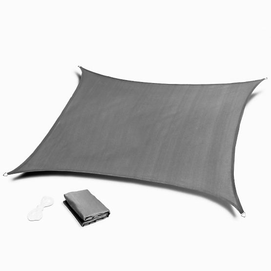Square Sun Shade Sail 3x3m Waterproof Canopy ModernHome - Gray