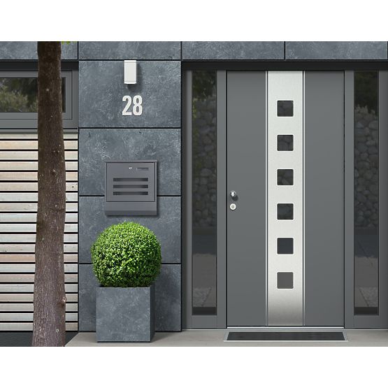 Stainless Steel Mailbox for Letters and Newspapers