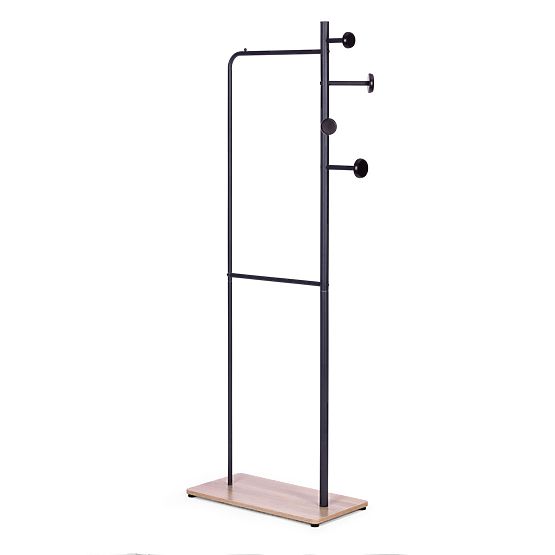 Standing Clothes Rack with Shoe Shelf