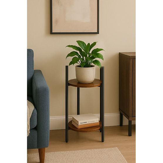 Standing Flower Stand Loft Style Decoration 2 Levels ModernHome