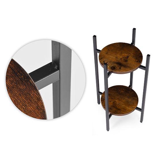 Standing Flower Stand Loft Style Decoration 2 Levels ModernHome