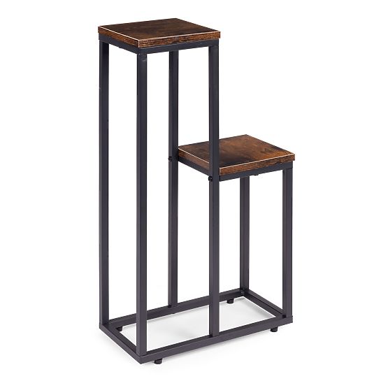 Standing Flower Stand with 2 Shelves Loft ModernHome