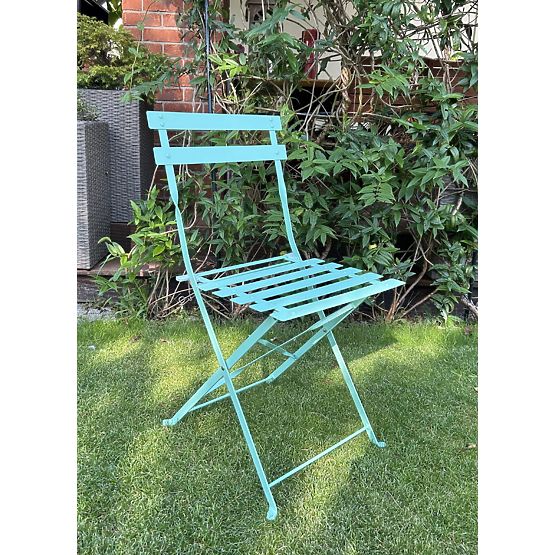 Steel Balcony Furniture (2 x Folding Chairs + Table) SEMPLICI Mint