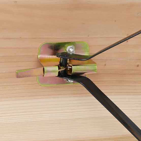 Steel-Wood Set LAGER: Table + 2 Benches 220 cm