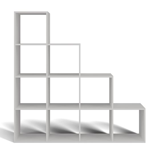 Step 4X4 WHITE Shelf