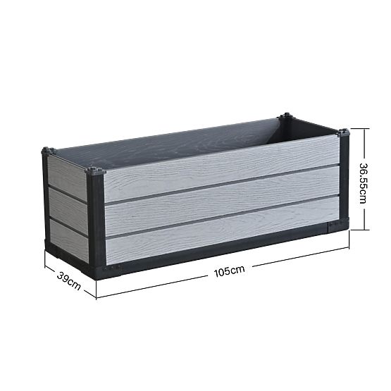 Stylish Garden Planter Flower Pot Cover Rectangular Planter 105x39x36.55 cm