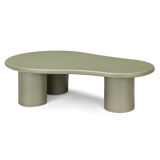 Sucre Coffee Table Olive, Matte, Rounded Shapes