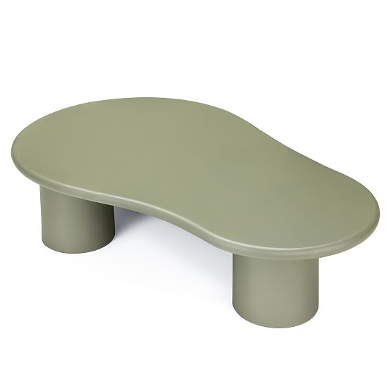 Sucre Coffee Table Olive, Matte, Rounded Shapes