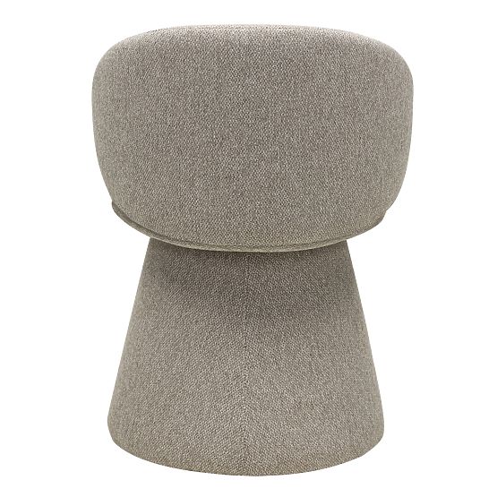 Swivel Chair Chamil Beige-Grey, Rounded
