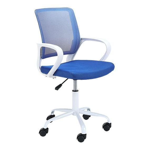 SWIVEL CHAIR FD-6 WHITE / BLUE