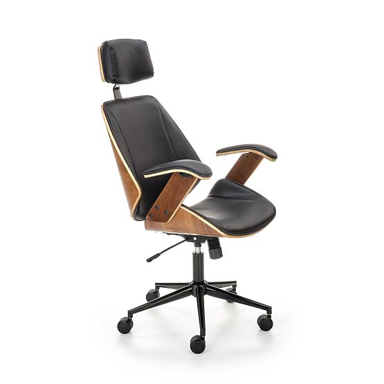 Swivel Chair IGNAZIO, Walnut-Black (1p=1pc)