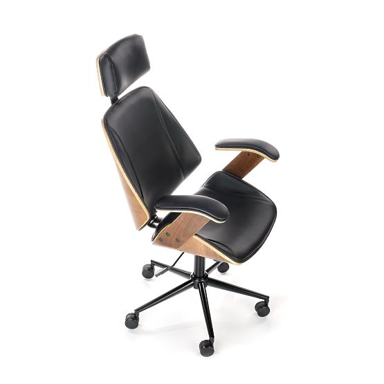 Swivel Chair IGNAZIO, Walnut-Black (1p=1pc)