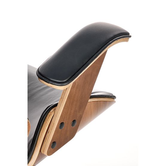 Swivel Chair IGNAZIO, Walnut-Black (1p=1pc)