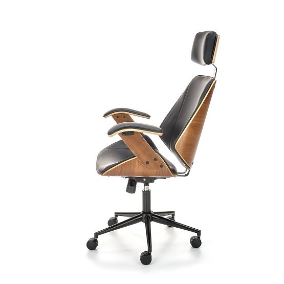 Swivel Chair IGNAZIO, Walnut-Black (1p=1pc)