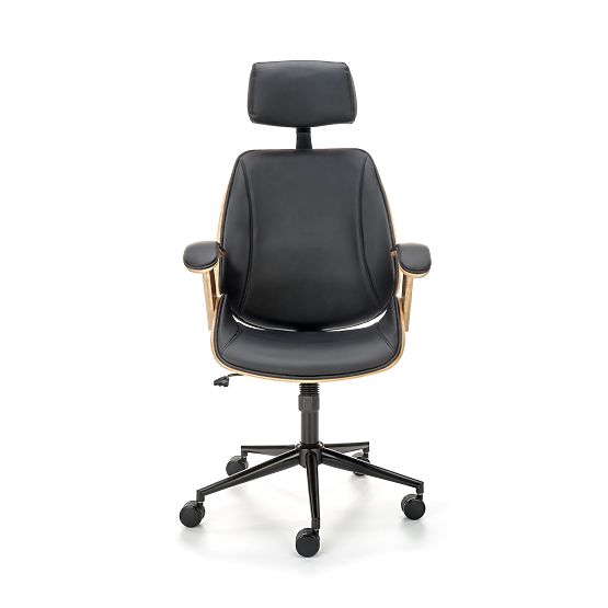 Swivel Chair IGNAZIO, Walnut-Black (1p=1pc)