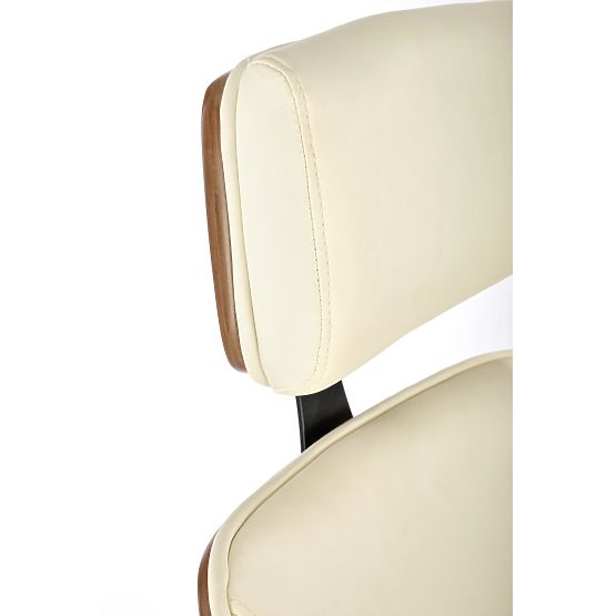 Swivel Chair IGNAZIO, Walnut-Cream (1p=1pc)