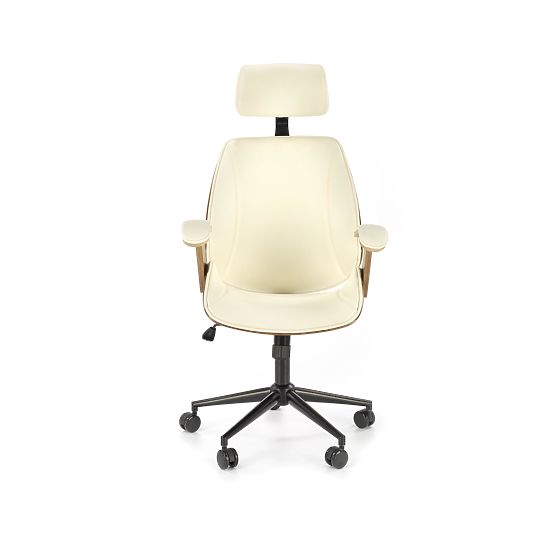 Swivel Chair IGNAZIO, Walnut-Cream (1p=1pc)