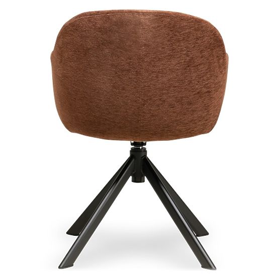 Swivel Chair Kairo, Brown-Red