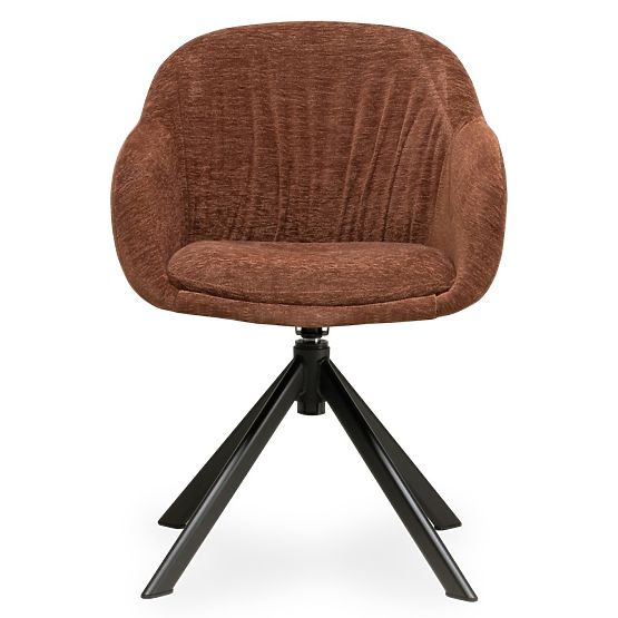 Swivel Chair Kairo, Brown-Red