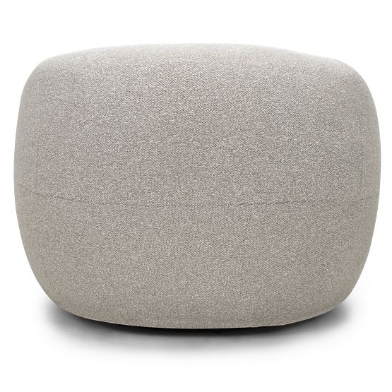 Swivel Chair Nambi Beige-Grey, Rounded Shapes