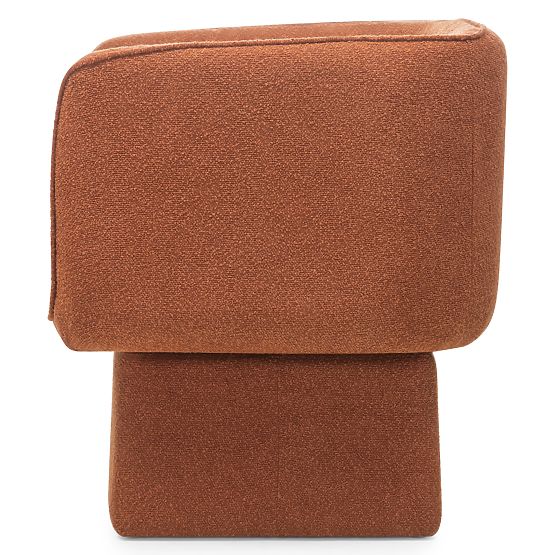 Swivel Chair One Copper, Boucle