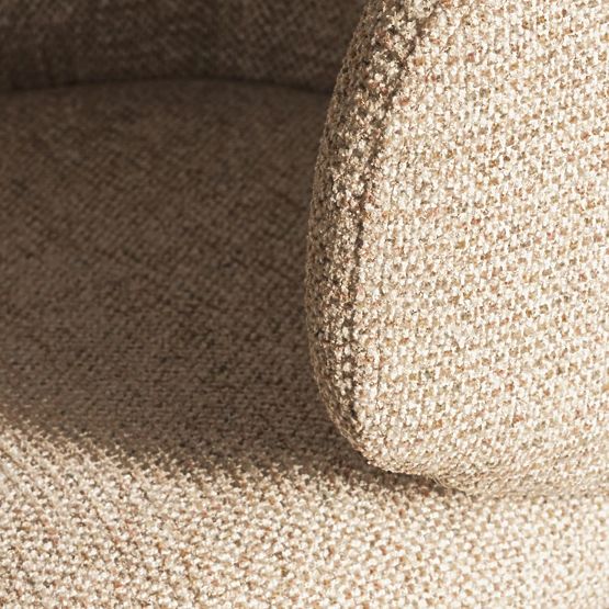 Swivel Chair Pearl Mocha, Black Legs