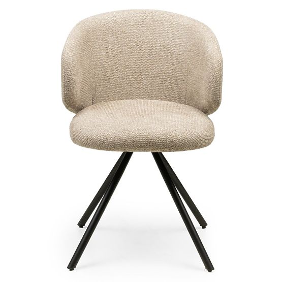 Swivel Chair Pearl Mocha, Black Legs