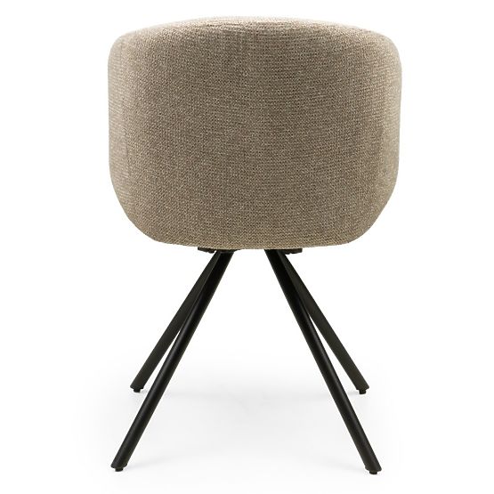 Swivel Chair Pearl Mocha, Black Legs