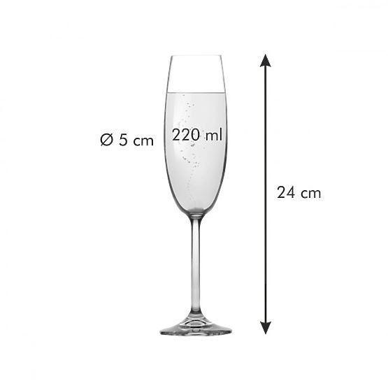 Table Set CHARLIE Transparent Color Tescoma