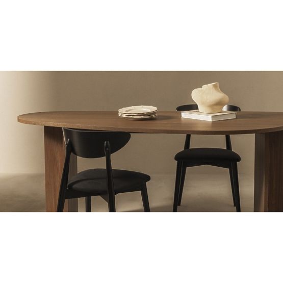 Table with Irregular Top Zeva 200 cm, Lincoln Walnut
