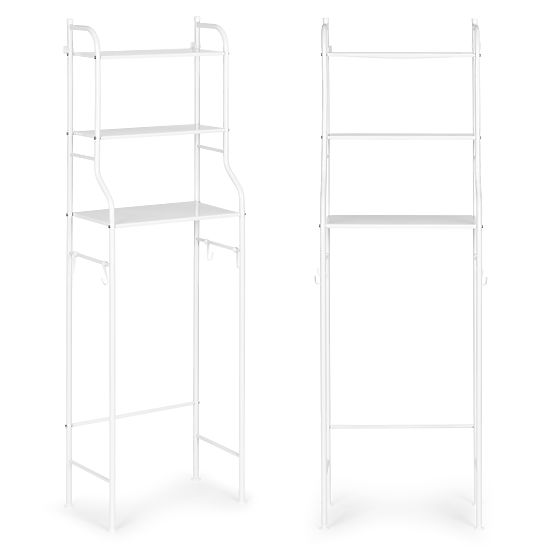Tall Bathroom Shelf Over Toilet with 3 Shelves Aluminum Construction