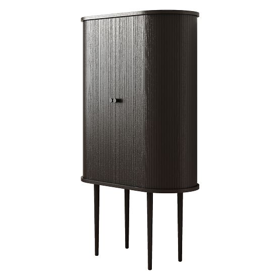 Tall Clemente Dresser with Slats, Black