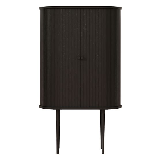 Tall Clemente Dresser with Slats, Black